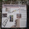 Informationstafel zum Trockenmauerprojekt