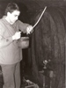 Historischer "Bierkeller" in der Steigstrae mit Hans Bader im Jahr 1985
