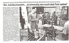 Zeitungsartikel zum Jubiläumswein anlässlich der 750-Jahrfeier von Stetten